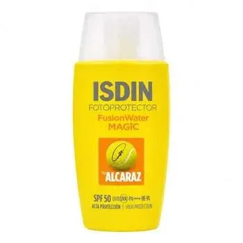 ضد آفتاب آبرسان ایزدین مدل مجیک آلکاراز SPF50 حجم 50 میل